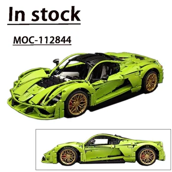 MOC - 112844 Yeşil Yeni f5süper Araba Montaj Yapı Taşları 8: 1 Model Yüksek Zorluk Ekleme 2000 + parçalarçocukların Doğum Günü oyuncakhediye