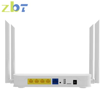 ZBT Yüksek Hızlı WIFI yönlendirici Ev Wi-Fi 1200 Mbps 32 MB 512 MB 4 * Gigabit LAN Desteği 4G USB Modem Çift Bant 2.4 ghz 5 ghz Anten