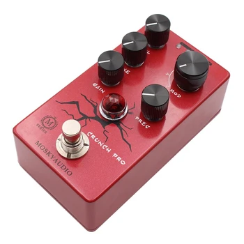 Mosky Crunch Pro 4 modlu gitar efekt pedalı, ses artırma düğmeli