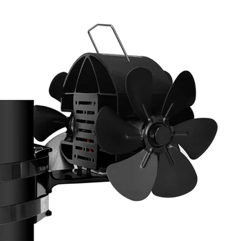 Soba fanı ısı Powered elektriksiz Baca Fanı ısı dağılımı Şömine soba fırın Fanlar Alüminyum Alaşımlı