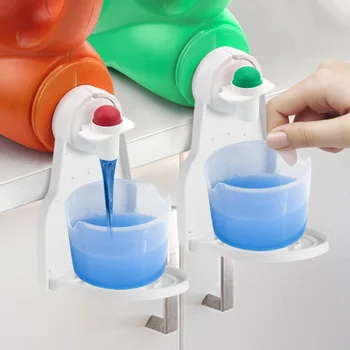 Yıkama sıvısı Bardak Tutucu çamaşır deterjanı Tutucu Anti-dökülme katlanır çamaşır deterjanı Damla Tutucu Bardak Tutucu Depolama Tepsisi