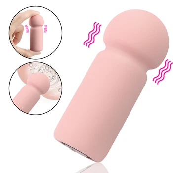 Yetişkin için 18 Kadın Klitoris Stimülatörü mastürbasyon için seks oyuncakları Kadın için Yapay Penis Vibratörler Mini AV Sopa kurşun vibratör
