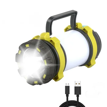 YY-260 LED kamp ışık USB şarj edilebilir el feneri kısılabilir spot Powerbank acil cep telefonu şarj cihazı kamp çalışma lambası