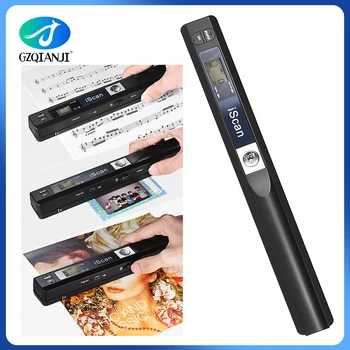 GZISCAN01 Mini Taşınabilir Dijital Tarayıcı 900 DPI Handyscan Taşınabilir Kablosuz A4 Tutamak Tarayıcı Kalem A4 Belge JPG / PDF Tarayıcı