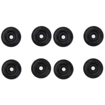 8 Adet Siyah Alüminyum Hoparlör CD Çalar Turntable Radyo Amplifikatör Ayak Pedi Mat stand dolabı İzolasyon Tabanı