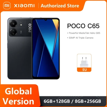 POCO C65 Küresel Sürüm 6GB 128GB / 8GB 256GB MediaTek Helio G85 6.74 