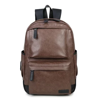 Lüks Yumuşak Deri Erkek Sırt Çantası Yüksek Kapasiteli Erkek seyahat sırt çantası Erkek laptop iş çantası Moda okul çantası