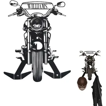 Duvara Monte Motosiklet Kask Tutucu ile Kişiselleştirilmiş Çift Kanca Metal Ceket Tutucu beyzbol şapkası Kanca Ev Dekorasyon