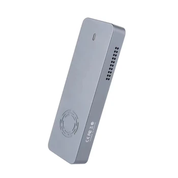U75A NVME NGFF Katı Hal Mobil sabit disk kutusu Alüminyum Alaşımlı SSD Enslocure USB3. 1