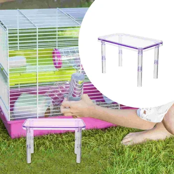 Hamster Peyzaj Platformu Kafes İlginç Yatak Dekoratif Narin Oyuncak Masaüstü Standı