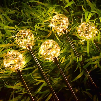 70CM LED güneş avlu ışıkları hava Koşullarına Dayanıklı Enerji Tasarrufu Güneş Enerjili Top Şekli Açık Bahçe Dekoratif Peyzaj Lambası