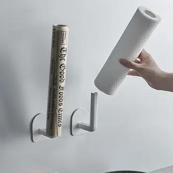 Aksesuarları Asılı Kanca Depolama Rafı rulo peçete Askı rulo kağıt havlu tutucu kağıt havlu dispenseri Doku Askısı