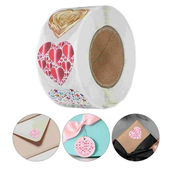 Aşk Çıkartmaları hediye çantası Etiket Çizik Etiketleri Parlak Sızdırmazlık Etiketleri Kaplamalı Kağıt Sevgililer sevgililer Günü için