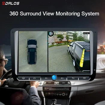 SZDALOS SUV HD 360 Derece 3D Surround Sürüş Kuş Görünümü Panorama 4 Araba Kamera 1080P kaydedici