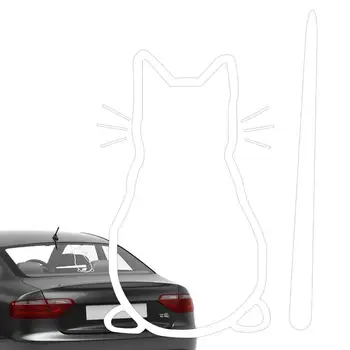 Kedi tampon çıkartmaları Arabalar İçin Otomatik Pencere Yavru Çıkartması Kedi Arka Sticker Güçlü Yapışma Dekoratif Etkisi İyi Yapışkanlık Çocuklar