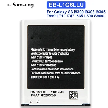 Yedek Pil EB-L1G6LLU Samsung Galaxy S3 S III İ9300 İ9300i İ535 İ9308 L710 EB-L1G6LLA, şarj Edilebilir Telefon Pil