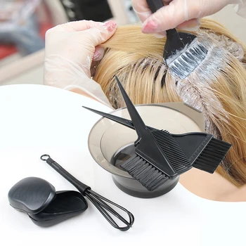 6 Adet / takım Saç Boyama Fırçası Kanca İğne Profesyonel Renk Boya Vurgulama Yeniden Kullanılabilir Seti Buzlanma Boyama Araçları Güzellik Salonu