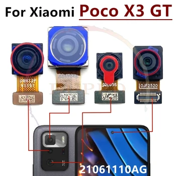 Ön Arka Ana Kamera İçin Xiaomi POCO X3 GT 21061110AG Orijinal Frontal Seilfie Küçük Birincil Büyük Arka Bakan kamera kablosu Kablosu