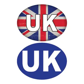 Birleşik Krallık Oval Sticker Kamyon Araba Çıkartması TAMPON çıkartması Su Geçirmez Ve Anti-solma Oval Çıkartmalar Otomobil Kamyon RV Tekne Ve