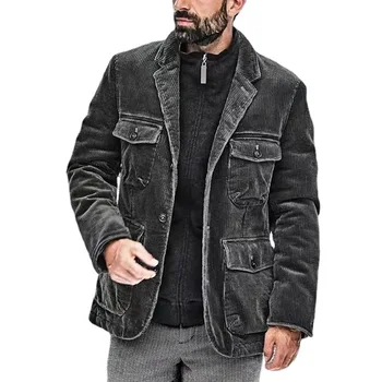 2023 İlkbahar ve Sonbahar yeni erkek ceket rahat moda düz renk iş ceket beyefendi erkek ceket