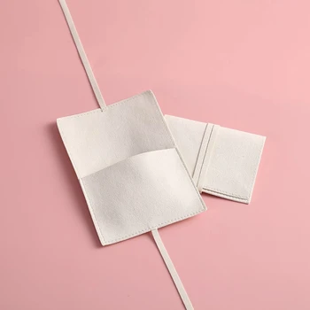 Yeni Mücevher Çantası Mikrofiber Takı Çantası Şerit Zarf Hediye Paketleme Çantası Yüzük Küpe Kolye Bilezik Kolye