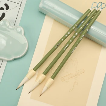 3 Adet Çin Fırça Seti Japon Fırça Kalem Boyama Yazı Fırçaları Ofis Okul Malzemeleri Yeni Başlayanlar için