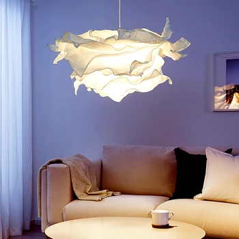 43cm sanat DIY bulut lamba gölge çiçek ışık gölge tavan abajur dekorasyon avize kolye oturma odası yatak odası için Bar Kullanımı