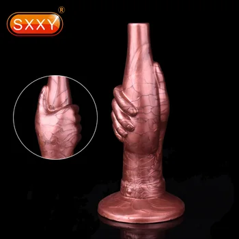 SXXY Büyük Vantuz Parmak Yapay Penis Fantezi Renkli Anal Seks Oyuncak Erkekler İçin Prostat Stimülatörü Silikon Butt plug Masturbator Dükkanı